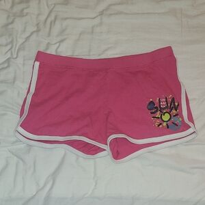 Pink Women's Shorts with Embroidery